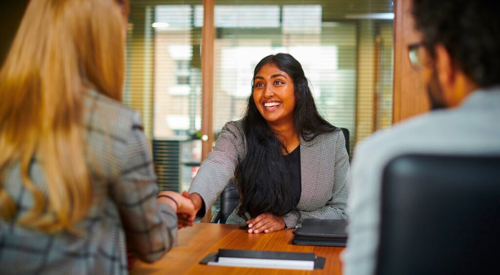Interview candidate shaking hands | Careers at SAEC